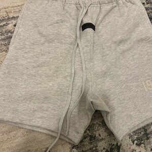 Essentials Light Oatmeal Relaxed Shorts